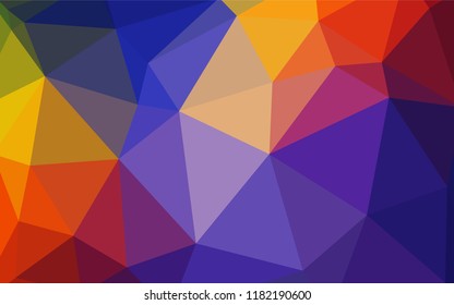 Light BLUE vector triangle mosaic template. A sample with polygonal shapes. A completely new design for your leaflet.