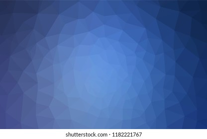 Light BLUE vector triangle mosaic template. Triangular geometric sample with gradient.  Textured pattern for your backgrounds.