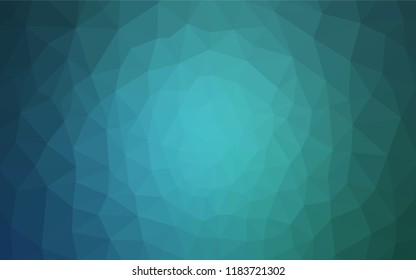 Light BLUE vector triangle mosaic template. Colorful illustration in polygonal style with gradient. Completely new template for your banner.