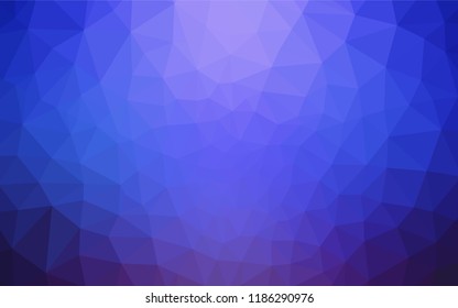Light BLUE vector triangle mosaic cover. A sample with polygonal shapes. Brand new style for your business design.