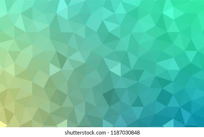 Light BLUE vector triangle mosaic cover. Colorful illustration in abstract style with triangles. Best triangular design for your business.