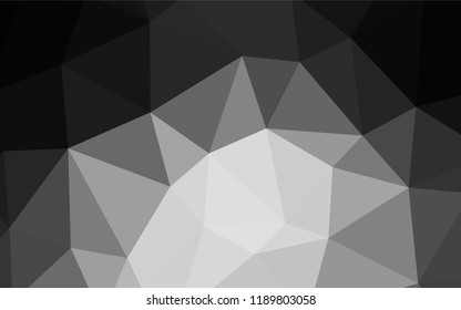 Light BLUE vector triangle mosaic texture. A sample with polygonal shapes. Completely new template for your banner.
