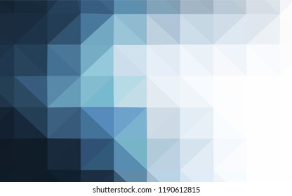 Light BLUE vector triangle mosaic texture. Creative illustration in halftone style with triangles. New template for your brand book.