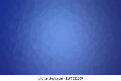 Light BLUE vector triangle mosaic cover. A completely new color illustration in a polygonal style. Pattern for a brand book's backdrop.