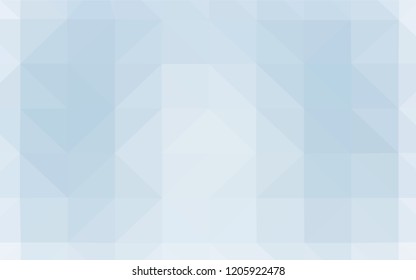 Light BLUE vector triangle mosaic template. Geometric illustration in Origami style with gradient.  Textured pattern for your backgrounds.