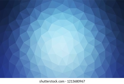 Light BLUE vector triangle mosaic texture. A completely new color illustration in a polygonal style. Polygonal design for your web site.
