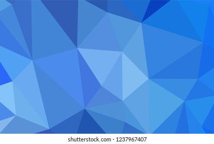 Light BLUE vector triangle mosaic cover. Colorful illustration in abstract style with triangles. Completely new template for your banner.