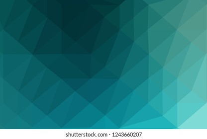 Light BLUE vector triangle mosaic texture. A vague abstract illustration with gradient. Brand new style for your business design.