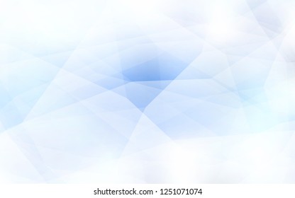 Light BLUE vector triangle mosaic texture. Colorful abstract illustration with triangles. Brand new design for your business.