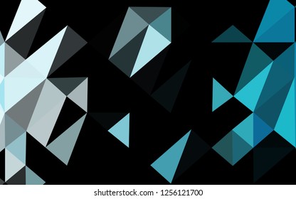 Light BLUE vector triangle mosaic texture. Colorful illustration in abstract style with gradient. New texture for your design.