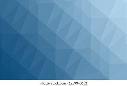 Light BLUE vector triangle mosaic cover. Colorful illustration in abstract style with gradient. Completely new design for your business.