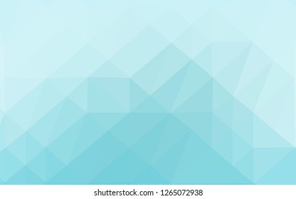 Light BLUE vector triangle mosaic template. Modern geometrical abstract illustration with gradient. Brand new design for your business.