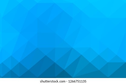 Light BLUE vector triangle mosaic template. Glitter abstract illustration with an elegant design. Completely new template for your business design.