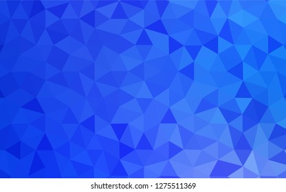 Light BLUE vector triangle mosaic texture. Elegant bright polygonal illustration with gradient. Template for cell phone's backgrounds.