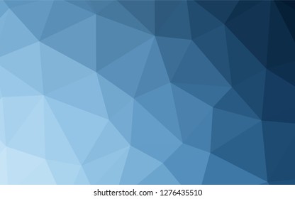 Light BLUE vector triangle mosaic template. Shining colorful illustration with triangles. New template for your brand book.