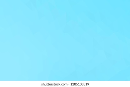 Light BLUE vector triangle mosaic texture. Triangular geometric sample with gradient.  Brand new design for your business.