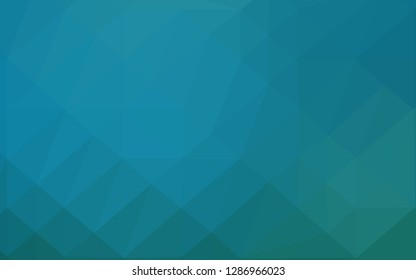 Light BLUE vector triangle mosaic template. A sample with polygonal shapes. Template for your brand book.