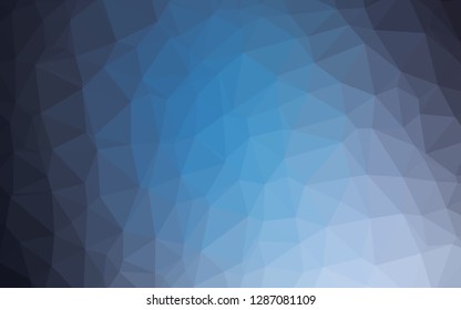 Light BLUE vector triangle mosaic template. Shining colored illustration in a Brand new style. Template for your brand book.