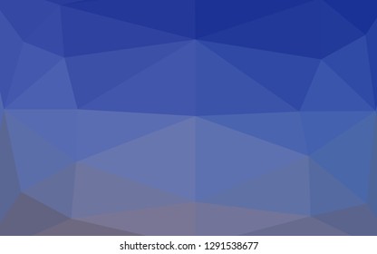 Light BLUE vector triangle mosaic texture. Colorful illustration in abstract style with gradient. Textured pattern for background.