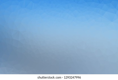 Light BLUE vector triangle mosaic texture. Geometric illustration in Origami style with gradient. Brand new design for your business.