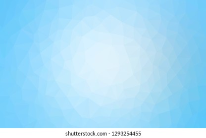 Light BLUE vector triangle mosaic texture. Colorful illustration in abstract style with triangles. Template for cell phone's backgrounds.