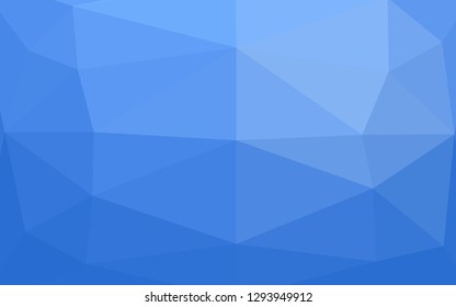 Light BLUE vector triangle mosaic texture. Shining colored illustration in a Brand new style. Template for a cell phone background.