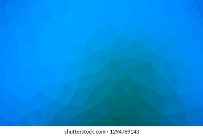 Light BLUE vector triangle mosaic texture. Glitter abstract illustration with an elegant design. Brand new style for your business design.