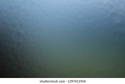 Light BLUE vector triangle mosaic cover. Colorful illustration in abstract style with gradient. Polygonal design for your web site.