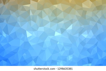 Light BLUE vector triangle mosaic background. Shining colorful illustration with triangles. Brand new design for your business.