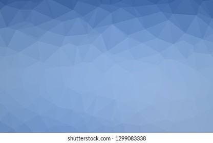 Light BLUE vector triangle mosaic cover. A sample with polygonal shapes. Completely new design for your business.