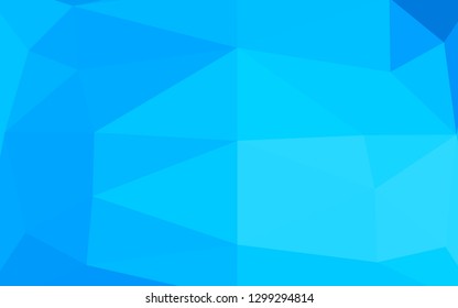 Light BLUE vector triangle mosaic texture. A sample with polygonal shapes. New texture for your design.
