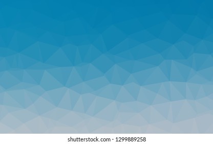 Light BLUE vector triangle mosaic template. Shining illustration, which consist of triangles. Completely new template for your business design.