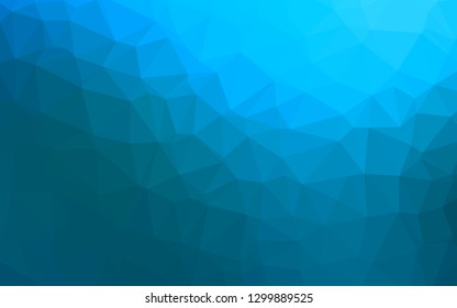 Light BLUE vector triangle mosaic cover. Shining colored illustration in a Brand new style. Completely new design for your business.