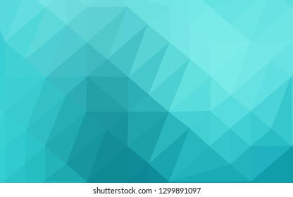 Light BLUE vector triangle mosaic texture. Glitter abstract illustration with an elegant design. Brand new design for your business.