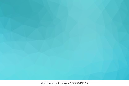 Light BLUE vector triangle mosaic template. Shining colored illustration in a Brand new style. Template for your brand book.