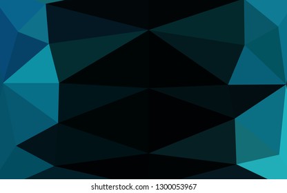 Light BLUE vector triangle mosaic texture. Modern geometrical abstract illustration with gradient. Template for a cell phone background.