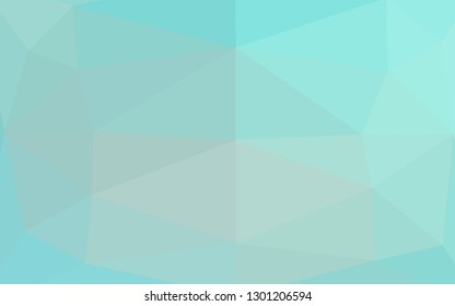 Light BLUE vector triangle mosaic template. Colorful abstract illustration with gradient. Brand new design for your business.