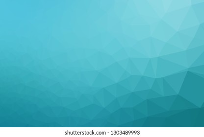 Light BLUE vector triangle mosaic cover. Modern geometrical abstract illustration with gradient. The best triangular design for your business.