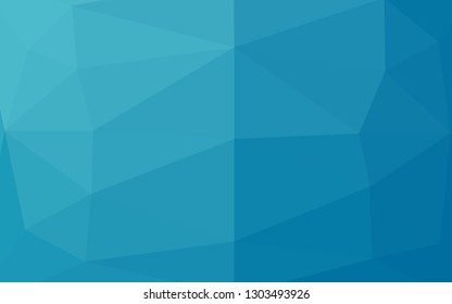 Light BLUE vector triangle mosaic cover. Colorful illustration in abstract style with gradient. Elegant pattern for a brand book.