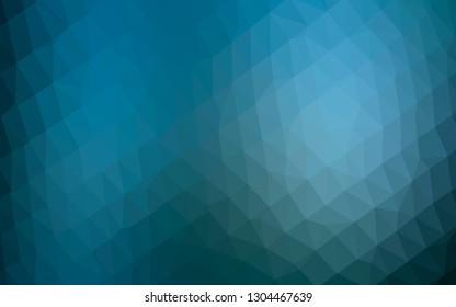 Light BLUE vector triangle mosaic texture. Glitter abstract illustration with an elegant design. Brand new style for your business design.