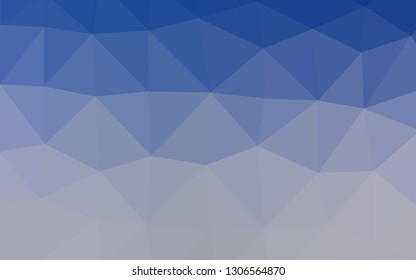 Light BLUE vector triangle mosaic template. Glitter abstract illustration with an elegant design. Template for your brand book.