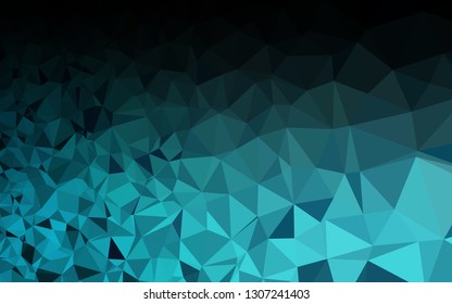 Light BLUE vector triangle mosaic texture. Colorful abstract illustration with gradient. Elegant pattern for a brand book.