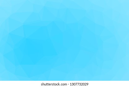 Light BLUE vector triangle mosaic template. Colorful abstract illustration with gradient. The best triangular design for your business.