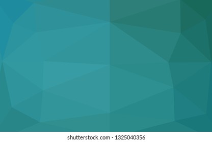 Light BLUE vector triangle mosaic cover. A completely new color illustration in a vague style. Elegant pattern for a brand book.
