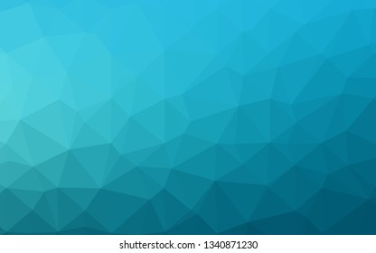 Light BLUE vector triangle mosaic cover. Modern geometrical abstract illustration with gradient. Brand new design for your business.