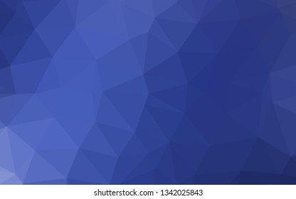 Light BLUE vector triangle mosaic template. An elegant bright illustration with gradient. Polygonal design for your web site.