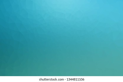 Light BLUE vector triangle mosaic texture. Shining colored illustration in a Brand new style. The best triangular design for your business.