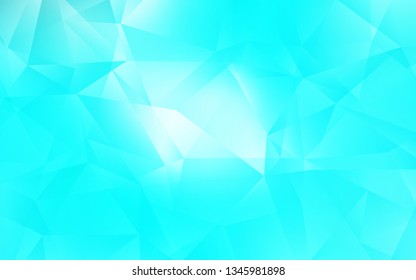 Light BLUE vector triangle mosaic texture. Modern abstract illustration with triangles. Polygonal design for your web site.