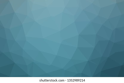 Light BLUE vector triangle mosaic template. Creative illustration in halftone style with gradient. Brand new style for your business design.