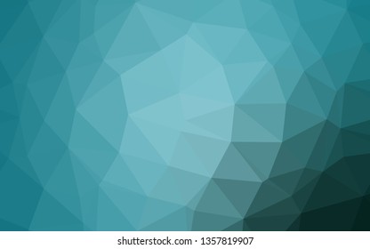 Light BLUE vector triangle mosaic template. Colorful illustration in abstract style with gradient. Completely new template for your business design.